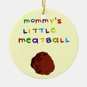 Pouco ornamento personalizado Meatball da mamã