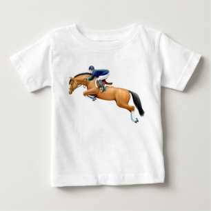 Pouco t-shirt da criança do cavalo da ligação e