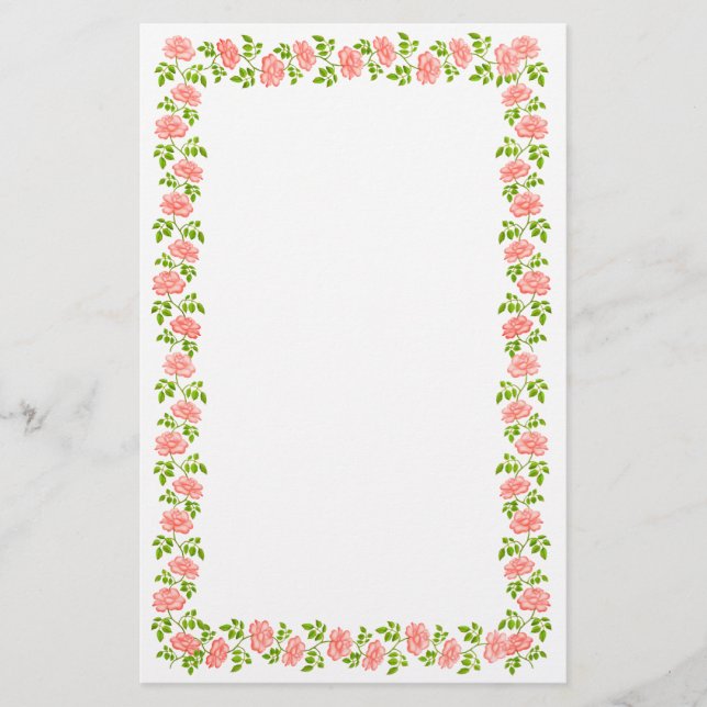 Poucos artigos de papelaria ingleses cor-de-rosa (Frente)