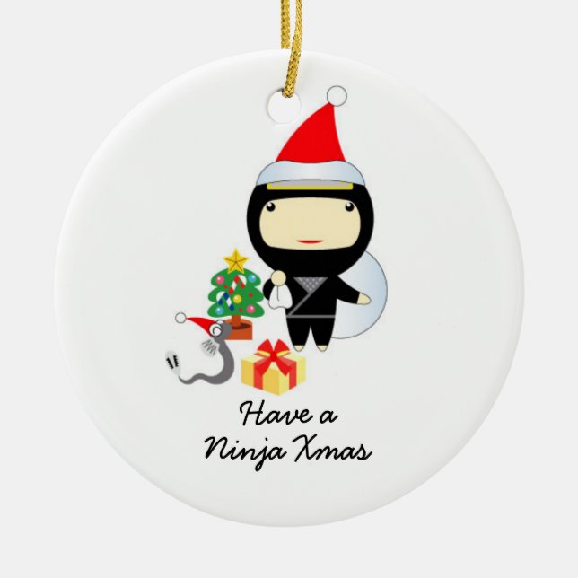 Poucos enfeites de natal de Ninja (Frente)