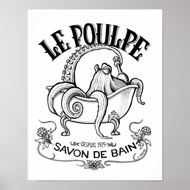 Poulpe Bath Soap Poster (Frente)