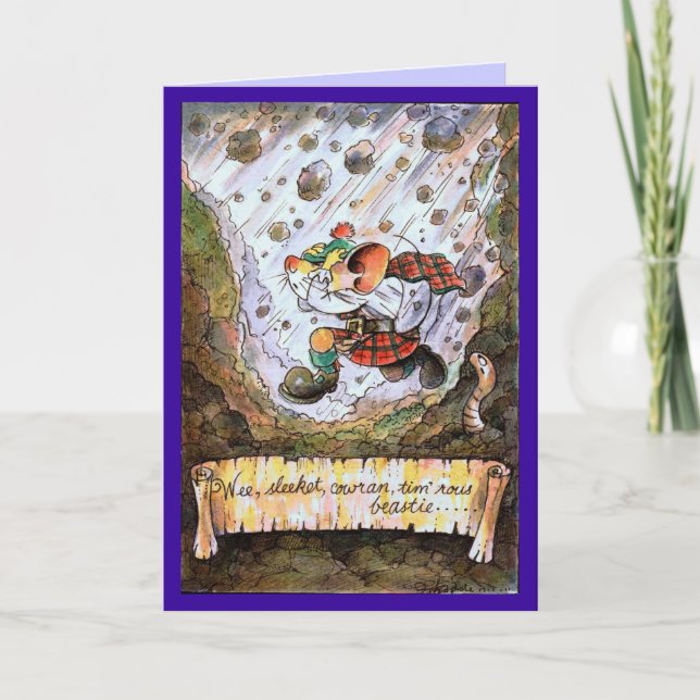 Pouquinho, sleekit, cowran, cartão tim'rous da (Frente)