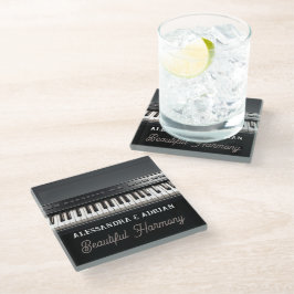 Pousa-copos de Vidro para Teclado de Piano Persona