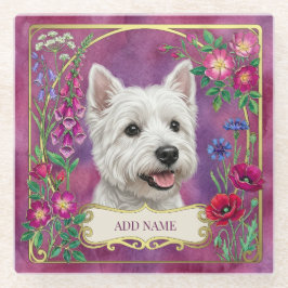 Pousa-Copos Personalizado de Cão West Highland Ros