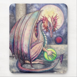 Pouso do Dragão Arte Fantasia Mousepad