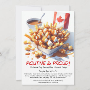 Poutine e Orgulho - Convite de festas da Comida do