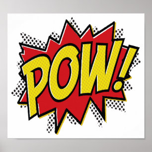 Pow Funny Poster