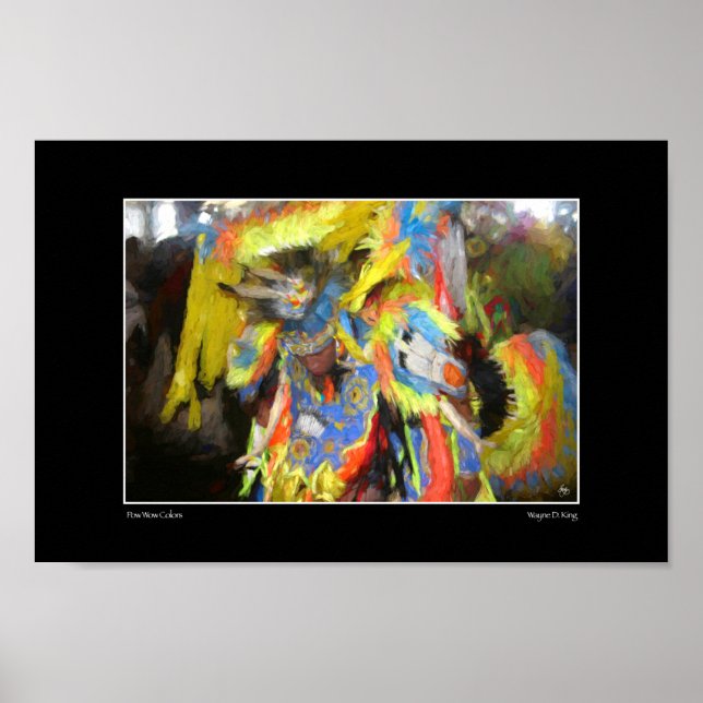 Pow Wow Colors Poster (Frente)