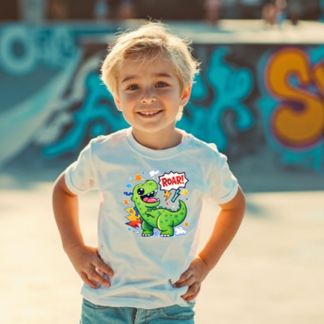 Power Pals™ Dino Roar Toddler T-Shirt – Cute Dinos (Criador carregado)