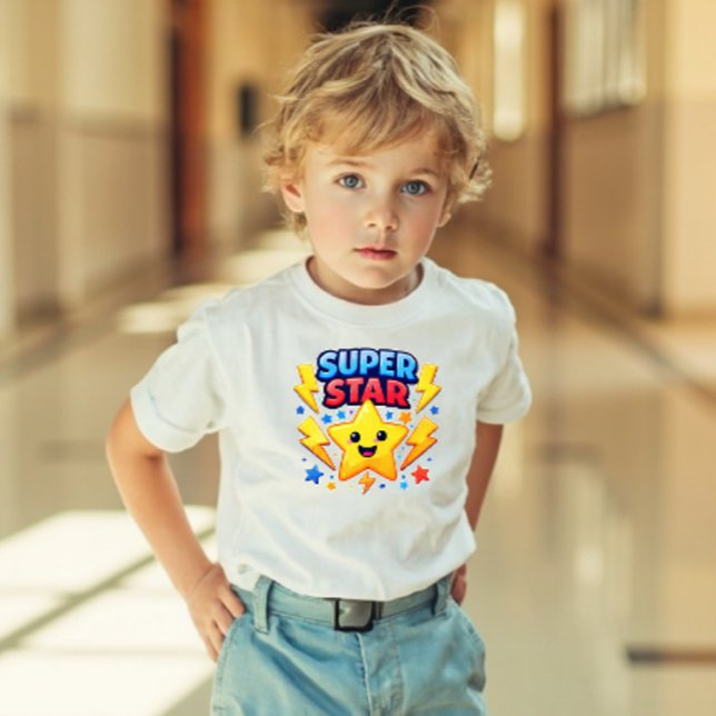 Power Pals™ Super Star Toddler T-Shirt – Cute & Bo (Criador carregado)