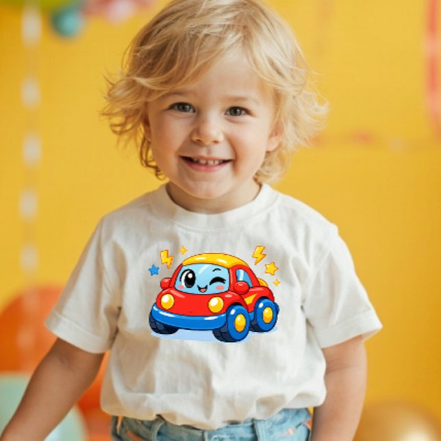Power Pals™ Zoomy Car Toddler T-Shirt – Cute Racin (Criador carregado)