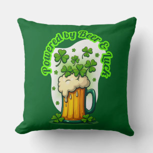 Powered by Beer St Patrick’s Day Shirt – almofada