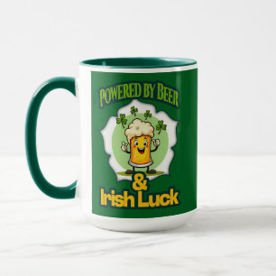 Powered by Beer St Patrick’s Day Shirt – caneca