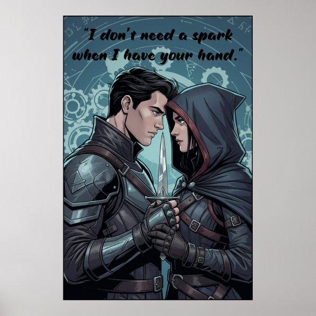 Powerless Book Quote Poster (Frente)