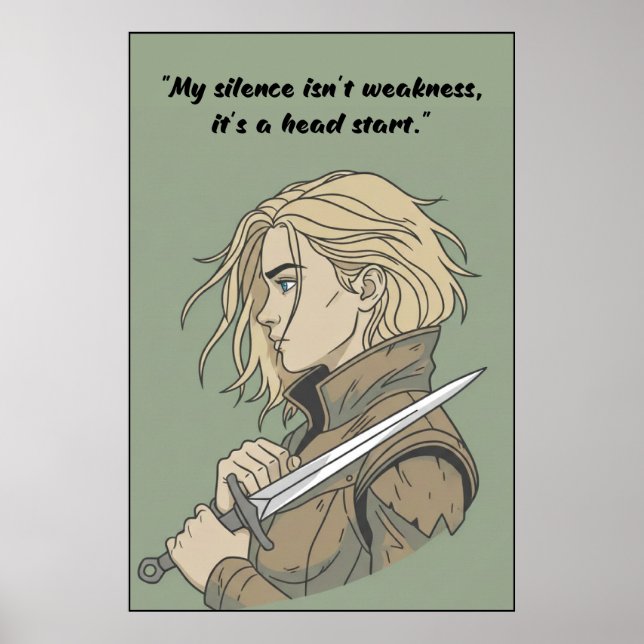 Powerless Book Quote Poster (Frente)