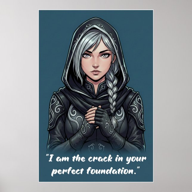 Powerless Book Quote Poster (Frente)