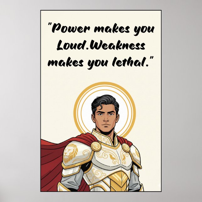 Powerless Book Quote Poster (Frente)