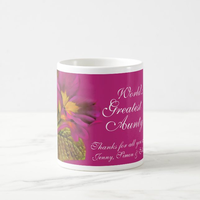 Praça da Arte Floral, caneca "A Maior Tia do Mundo (Centro)