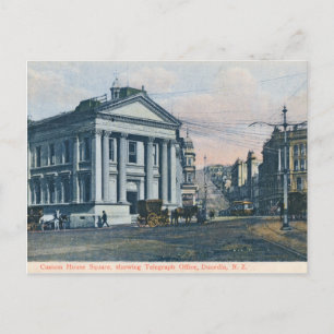 Praça da Casa Personalizada, cartão postal antigo 
