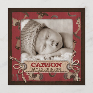 Praça do Anúncio do Bebê do Cowboy