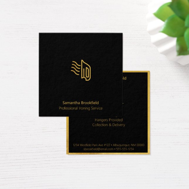 Praça Dourada Negra dos Serviços de Engomagem Prof (Mesa)