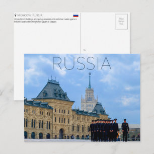 Praça Vermelha, Moscou, Rússia Cartão Postal de Vi