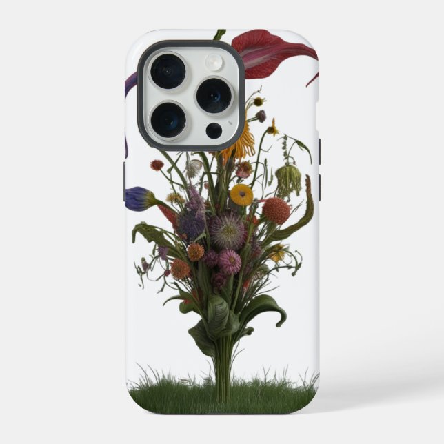 Prado de Flores Silvestres Abstrato em Flor – Maçã (Verso)