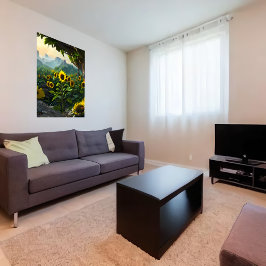 Prado dos girassóis | AI Art Poster