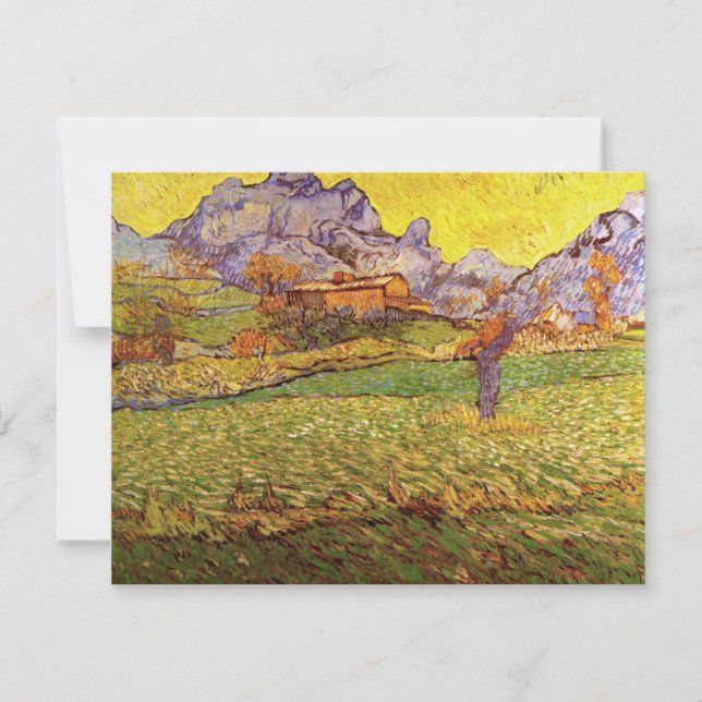 Prado nas Montanhas de Vincent van Gogh (Frente)