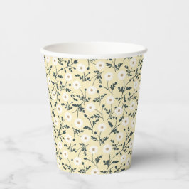Prado Sussurrante - Padrão Floral Amarelo Manteiga