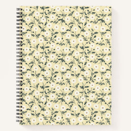 Prado Sussurrante - Padrão Floral Amarelo Manteiga