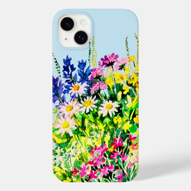 Prados de Verão, flores silvestres capas de iphone (Verso)