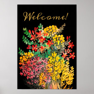 Prados de Verão, poster de flores silvestres