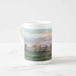 Prados grandes do lago - caneca da porcelana de