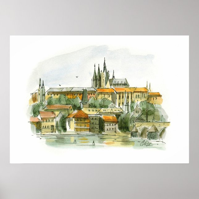 Prague Castle Poster (Frente)