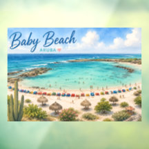 Praia Baby Aruba Caribe Viagem lembrança