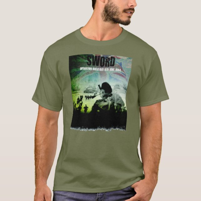 Praia da espada, t-shirt do Overlord da operação (Frente)