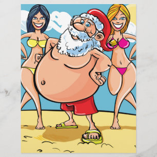praia de biquíni papai noel