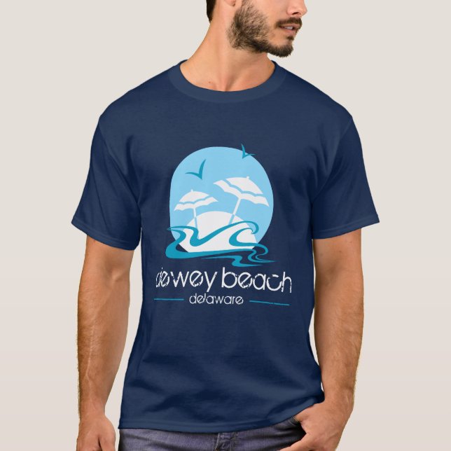 Praia de Dewey, DE T-shirt (Frente)