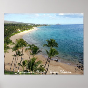 Praia de Keawakapu - Maui, Havaí   Poster (Matte)