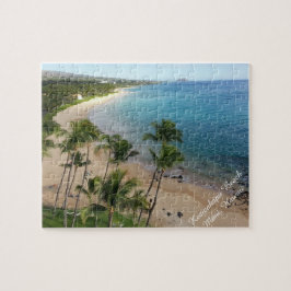 Praia de Keawakapu - quebra-cabeça de Maui, Havaí