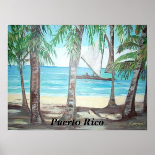 Praia de Luquillo, poster de Puerto Rico