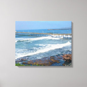 PRAIA DE OCEANO, canvas DE CALIFÓRNIA
