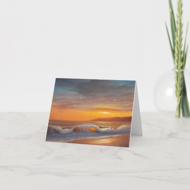 Praia do açúcar - cartão de nota (Frente)