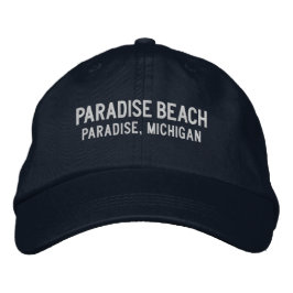 Praia do Paraíso Michigan Boné de Beisebol Bordado