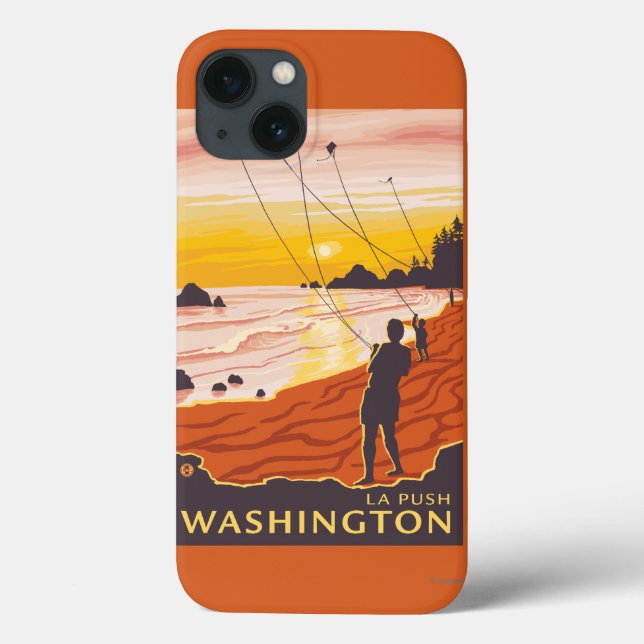 Praia e pipas - La Push, Washington (Verso)