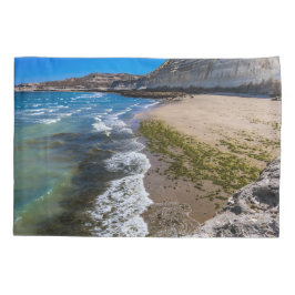 Praia em Puerto Piramides, Argentina