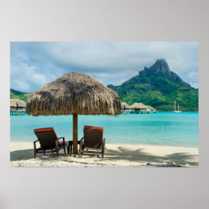 Praia na Bora Bora poster