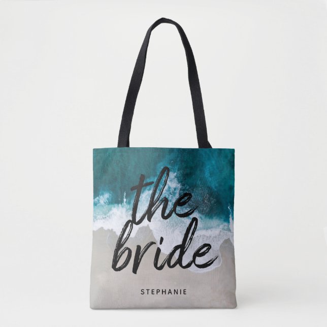 Praia Personalizada A Bag Bride Tote (Frente)
