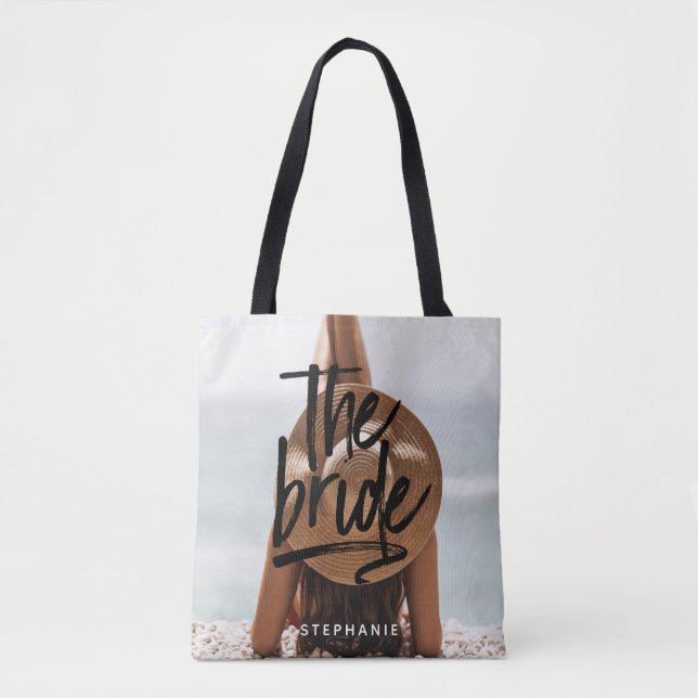 Praia Personalizada A Bag Bride Tote (Frente)